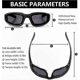 thumbnail image 4 of UV Protection Riding Glasses with Padding for Outdoor Activities Windproof and Dustproof Motorcycle Goggles 3 Pairs, 4 of 5