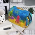 thumbnail image 7 of Rateoe Submarine And Landscape Pattern Double Clamshell Pen Case, Storage Organizer with Two Zipper Compartments– Holds Up to 50 Pencils & Pens, 7 of 7