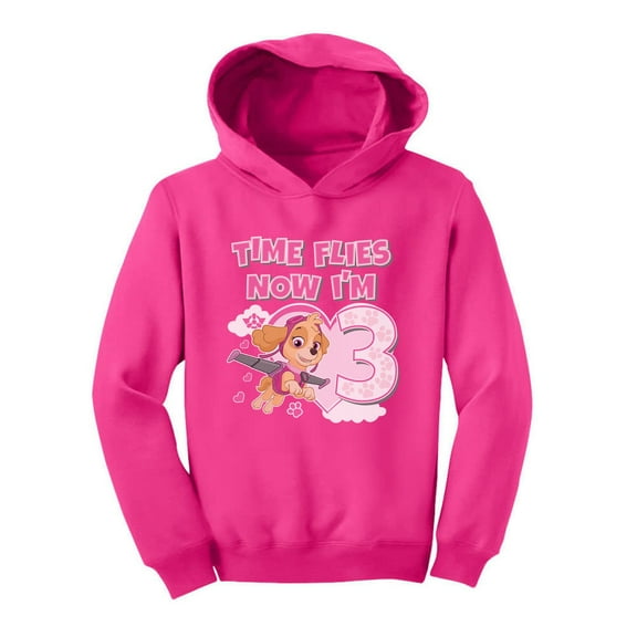 Tstars Girls 3rd Birthday Gift Shirt Birthday Gift for 3 Year Old Paw Patrol Skye Birthday Shirts for Girl Party B Day Birthday Party Toddler Hoodie