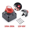 thumbnail image 2 of DC 12V-60V 100A-300A Selector Isolator Disconnect Switch On-Off Rotary Switchs Cut Car RV Boat Marine Battery ,Easy to Install, 2 of 7