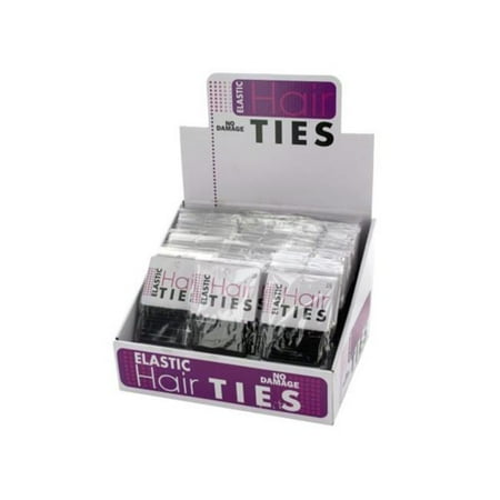 Kole Imports Gr181 60 Black White Elastic Hair Ties Countertop