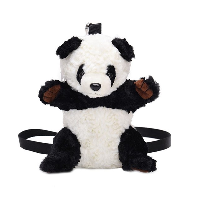 Mujeres niños niña 3D lindo felpa Mini dibujos animados animal hombro bandolera suave bolso de mensajero relleno Eigraketly BB6935-00