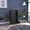 Black, variant on 32" Tall White Coffee Cart with Divided Storage, 4 Locking Wheels | For Kitchen Islands, Offers Mobile Storage