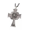 thumbnail image 7 of HOOUN Silver Knight Crown Masonic Cross Pendant Necklace Christian Jewelry Chain 24"-Style B- Knight, 7 of 7
