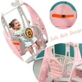 Ealing 4 in 1 Toddlers Slide and Swing Set for Age 1-5 Indoor ...