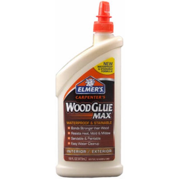 Elmers 16 OZ Carpenters Wood Glue Max Stainable 7 Waterproof Formula F