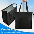 thumbnail image 2 of 1pc Thermal Bag Textured Non-woven Insulated Cooler Bag with Front Pocket, Zipper Closure for Camping Picnic, 2 of 8