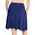 thumbnail image 5 of Stretch Is Comfort Women's A-Line Skirt with Pockets | Rayon/Spandex | Small- 3x, 5 of 6
