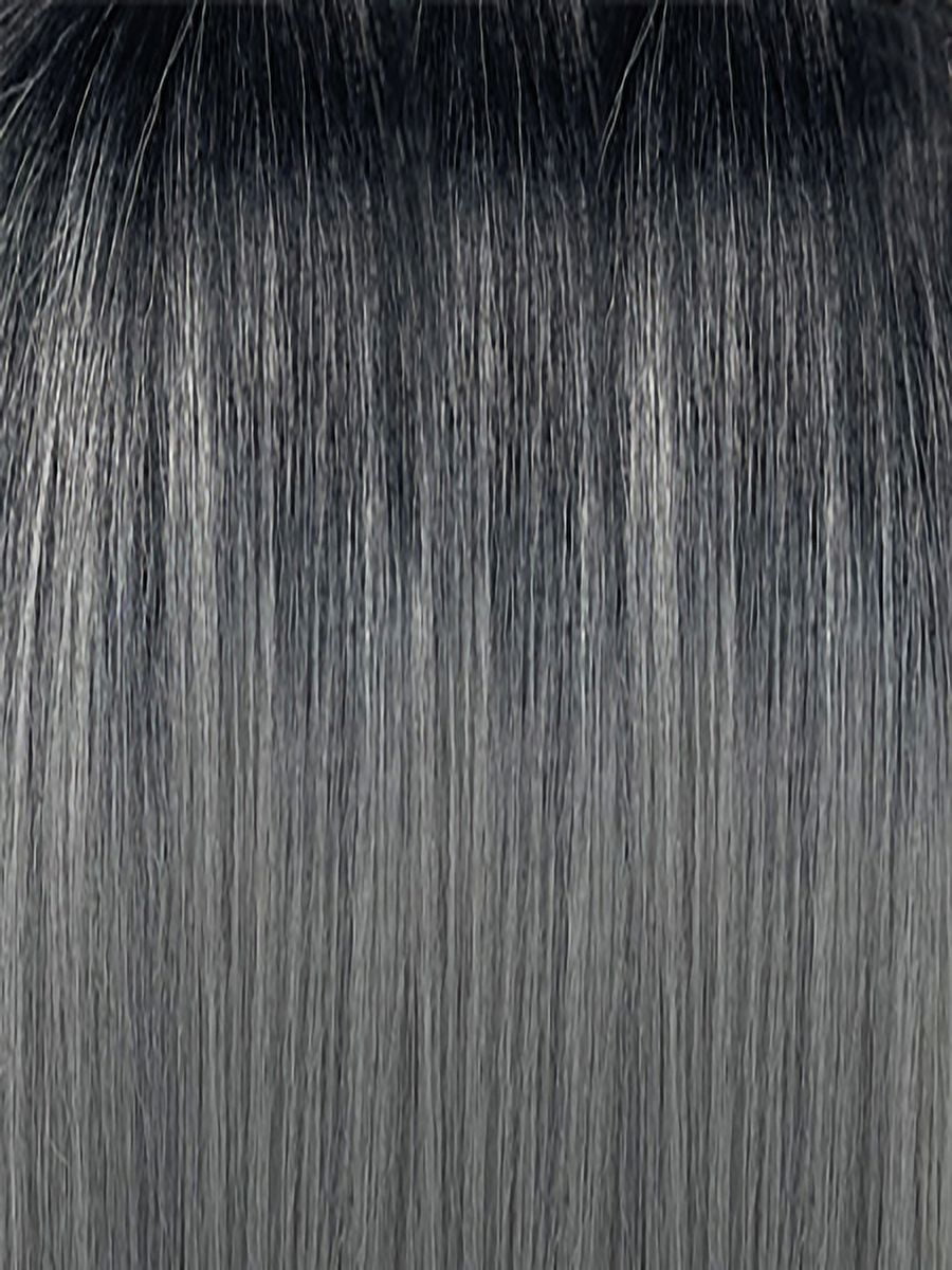 Mane Concept Brown Sugar Human Hair Blend 4" Deep Part HD Clear Lace Wig - BSHC201 MANON (SR1B/PEARLGREY)