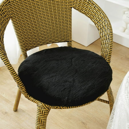 

Namzi Cushion Garden Terrace Home Kitchen Office Thick Comfortable Cushion 13.77*13.77inch (Black)