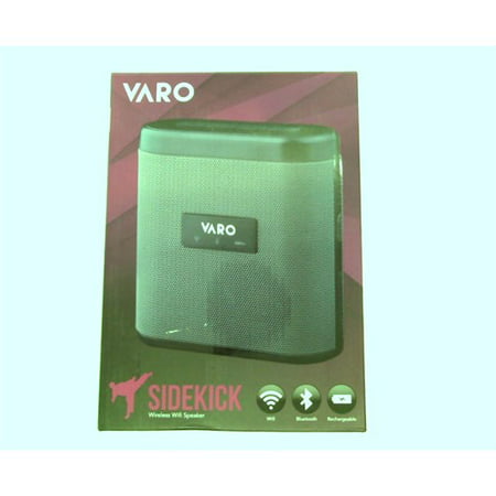 Refurbished VARO Portable WiFi + Bluetooth Multi-Room Speaker, Water-Resistant Speaker, Sidekick (iOS