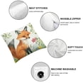 thumbnail image 6 of nygtbtfer Spring Forest Animals Pillowcase Decorative Pillowcases for Sofa Kids  Room Decor Set of 2 White, 6 of 7
