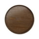 thumbnail image 1 of Bandeja de servir de madera Uxcell, plato decorativo para servir alimentos y bebidas con diseño elegante, marrón, 9.5 pulgadas, 1 of 6