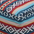 thumbnail image 6 of GDF Studio Hilliard Boho Handcrafted Peruvian Print Cube Pouf, Red, Black, and Multi-Blue, 6 of 6