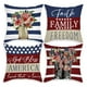 thumbnail image 2 of Funda de almohada de 4 piezas con estampado de bandera del Día de la Independencia, juego de cuatro piezas con estampado de terciopelo melocotón, funda de almohada para sofá, funda de cojín para dormi, 2 of 6