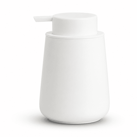 ABCISI Ceramic Foaming Soap Dispenser, Refillable Foam Hand Soap Pump with Wide Mouth for Dish Soap, Lotion and Shampoo, Reusable Countertop Dispenser for Bathroom, Kitchen, White