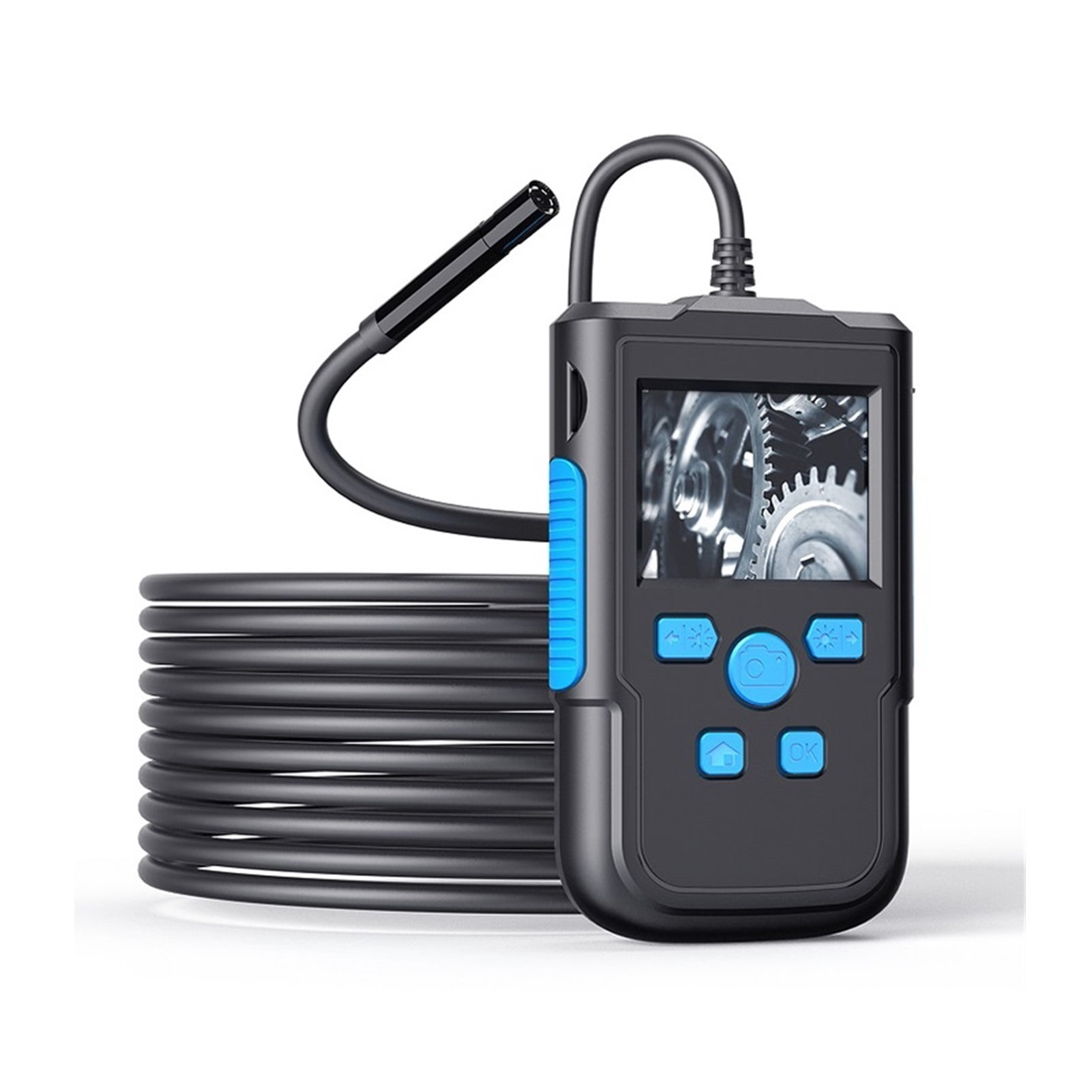 P60 Industrial Endoscope Camera 8MM Lens 2.4 Inch IPS Screen Borescope HD1080P Rigid Cable Waterproof LED Lights 2600mAh Battery , User-Friendly Borescopes