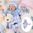 thumbnail image 4 of Muñeca Reborn JIZHI Lifelike de 43 cm, cuerpo completo de vinilo, para niños de 3 años o más, 4 of 7