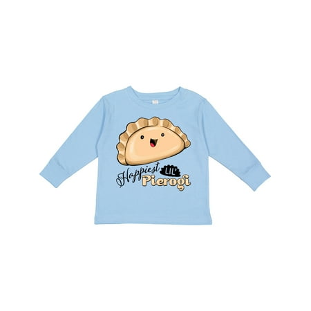 

Inktastic Happiest Lil Pierogi Gift Toddler Boy or Toddler Girl Long Sleeve T-Shirt