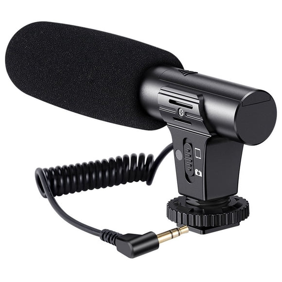 Micrófono de pistola para cámara SLR, grabación de video, entrevistas, vlogs, micrófono profesional para grabación en vivo