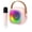 Pink 1 Mic, variant on Mini Portable Bluetooth Karaoke Machine K12, Karaoke Speaker System with 2 Wireless Microphones, Home Singing Entertainment Set,Purple 2 Mic