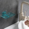 thumbnail image 6 of 2peices Set Punch-free Bathroom Soap Dishes Wall Mounted Bathroom Powerful Self-adhesive Soap Organizer (Color Random), 6 of 6