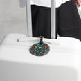 thumbnail image 6 of 2Pcs Leather Round Dinosaur Cruise Luggage Tag with Privacy Cover and Name ID Tag - Suitable for Travel Handbags Backpacks School Bags Luggage Tags, 6 of 7