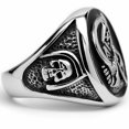 thumbnail image 2 of Metal Masters Mens Stainless Steel Casted Grim Reaper Ring Enamel, 2 of 4