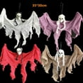 thumbnail image 2 of Halloween Hanging Skull Head Ghost Haunted House Escape Horror Props Ornament, 2 of 4