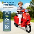 thumbnail image 3 of Motocicleta Eléctrica para Niños 8+ con Motor 350W, Baterías Duales 12V 10Ah, Velocidad 5-14 mph, Resistente al Agua, 3 of 12