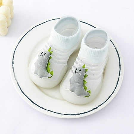 

Quealent Baby Booties Girl Unisex Infant Baby Slippers Girls Boys Booties Winter Warm Baby Socks Shoes Newborn Crib Shoes Gray 2-2.5Years