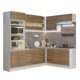 thumbnail image 1 of Cocina Integral Completa Esquinera Madesa 419cm Glamy 01 - Blanco/Marrón Madesa GCGL419001, 1 of 5