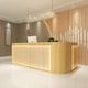 thumbnail image 3 of Luxury Wood Reception Desks Cashier Office Store Simple Hotel Reception Desk Standing Console Recepcion Mostrador Bar Furniture My Lux Decor Round, 3 of 12