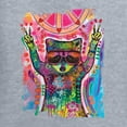 thumbnail image 2 of Dean Russo Cosmic Trash Panda Animal Lover Ladies Racerback Tank Top, Heather Grey, Medium, 2 of 6