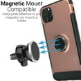 thumbnail image 4 of CoverON Apple iPhone 11 Pro Max Case with Ring Holder, Magnetic Car Mount Compatible Metal Plate, and Kickstand Hybrid Phone Cover - Magna Series, 4 of 8