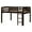 Cappuccino, variant on Camaflexi Tribeca Solid Wood Low Loft Bed Frame Full in Gray