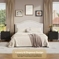 thumbnail image 6 of Fluted 3 Drawer Dresser for Bedroom, Modern Nightstand with Deep Drawers, Chest of Drawers with Wide Top, Wooden Dresser Organizer, Side Table for Living Room, Hallway, Kids Room, Black, 6 of 7