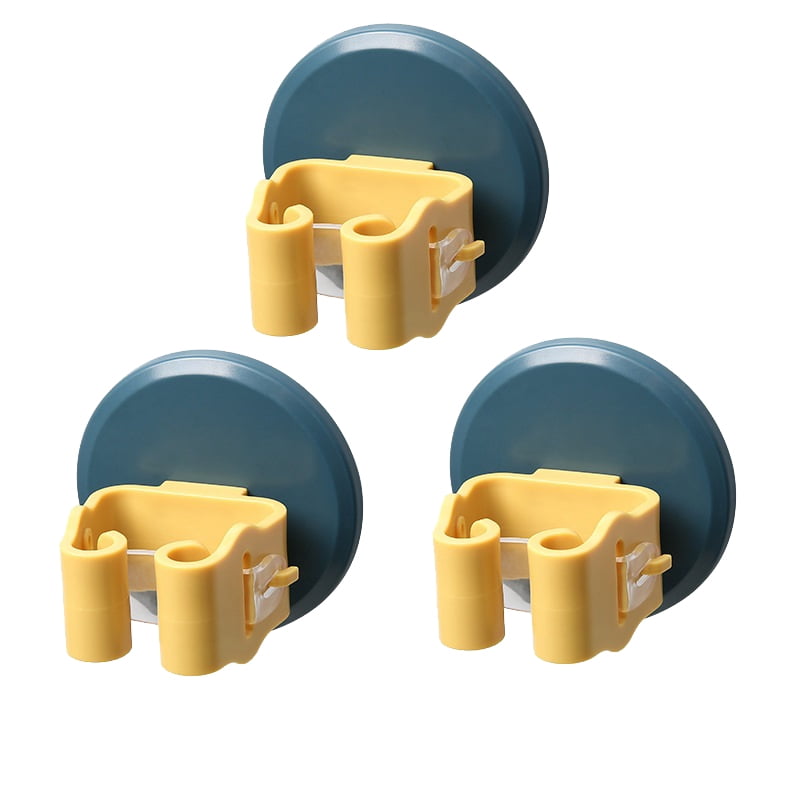 3 Pcs Mop Broom Gripper Holders SelfAdhesive Hangers Clips Wall