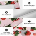 thumbnail image 5 of Pink Strawberry Outdoor Rug 4x6 Ft, Non Slip Washable Area Rug, Spring Floral Watercolor Summer Botanical Patio Rugs Carpet Runner, Large Floor Mat for Indoor/Outdoor Deck Porch Camping, 5 of 8