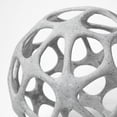 thumbnail image 3 of Mercana Spiro Hollow Decorative Orb In Rustic White 68933, 3 of 4