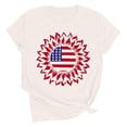 thumbnail image 2 of Vetsdori American Flag T Shirts for Women Short Sleeve Independence Day Pullover Casual 4th of July,Red White and Blue Graphic Crew Neck USA Years Anniversary Womens Tops Summer, 2 of 7