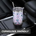 thumbnail image 7 of Colorful Flowers 40oz Stainless Steel Vacuum Insulated Tumbler with Lid and Straw Gifts for Mom Friend Sister Grandma, 7 of 7
