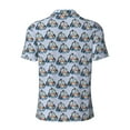 thumbnail image 3 of Xecao Police Car for Mens' Casual Short Sleeve Button-Down Polo Shirts for a Classic Golf Look, 3 of 9