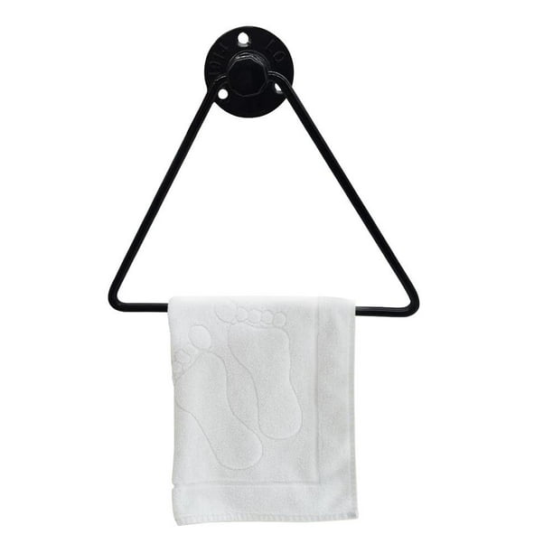 Winado Industrial Pipe Hand Towel Rack Wall Mounted Metal Towel Holder