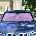 thumbnail image 5 of Foldable Car Windshield Sunshade UV Sun Visor Protector Blocks UV Rays Keeps Vehicle Cool 57x31.5 Inch Elegant Lavender Design, 5 of 8