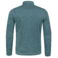 thumbnail image 4 of Rrunsv Knit Pullover Sweater Men Stand Collar Stylish Sweatshirt Fall Winter Soft Thermal Pullover Sweaters Tops Sky Blue,XL, 4 of 4