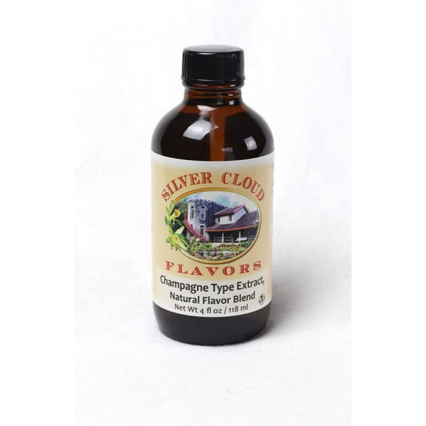 Champagne Type Extract, Natural Flavor Blend 4 fl. oz. glass bottle