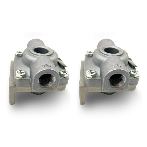 Set of 2 QR-1 Quick Release Tractor Trailer Valve (Replaces Bendix 229860)