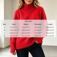 thumbnail image 3 of Turilly Women's Plus Size Turtleneck Pullover Sweater Thick Knit Long Sleeve Relaxed Fit Solid Base Layer Top, 3 of 6