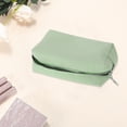 thumbnail image 3 of Unique Bargains 1 Pc Striped Pattern Makeup Bag for Travel Light Green Seersucker, 3 of 6